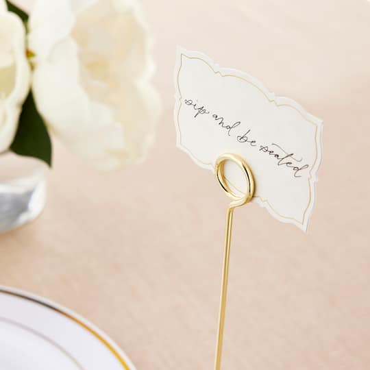 6 Packs: 50 ct. (300 total) Ornate Gold Border Place Cards by Celebrate It™
